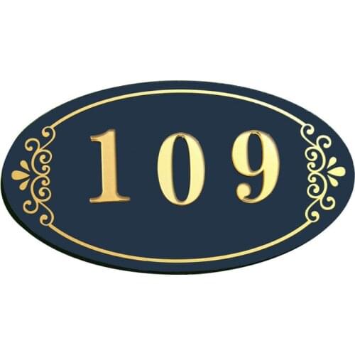 Optional number 180x100mm modern house sign street number street acrylic effect acrylic name