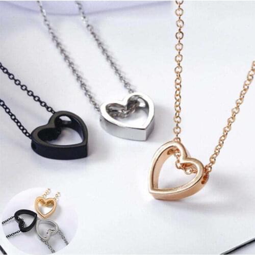 Heart Photo Frame Necklaces for Women Gifts Can Be Stainless Steel Promise Love Keepsake Jewelry