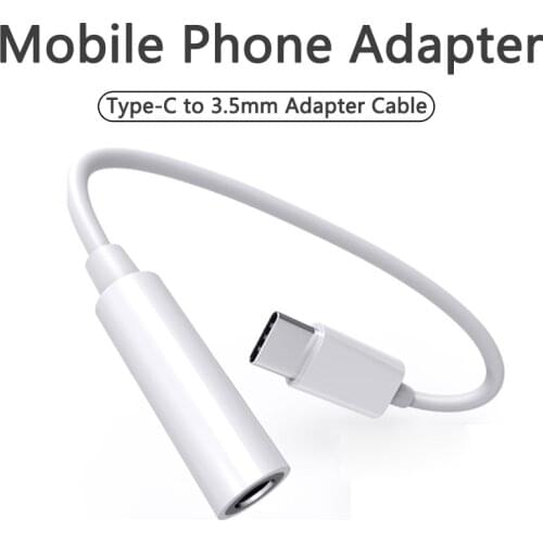 New 5Pcs/Pack Type C To 3.5mm Aux Audio Mobile Adapter For Samsung Galaxy Huawei XiaoMi 3.55mm Jack Headphones Adapter Converter