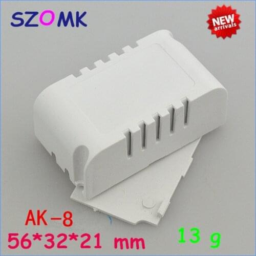 10 pieces a lot, plastic electronic project box 56*32*21mm plastic housing for PCB abs plastic enclosure szomk outlet enclosure