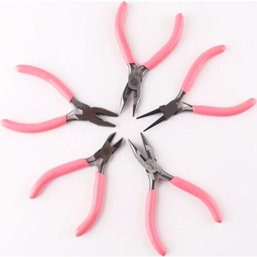 Side Tweezers Flat Cutting Nipper Pliers Toothless Small Multifunctional Pliers Toothed Punching Pliers Wire Cutter Pliers DIY