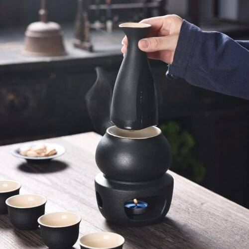 Wine Warmer Wineware Candle Holder Household Sake Set Large Wineware Ceramic Wine Set Gift Set Kit Vinho Wine Supplies WT50JJ