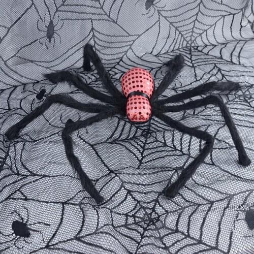 Scary Spiders Plush Spider Made Of Wire And Plush Adjustable Feet Multicolour Style For Party Or Halloween Decor Garden Supplies