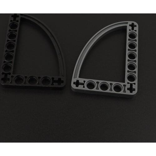 10PCS 32251 High-tech Hole beam 5 x 7 L-Shape with Quarter Ellipse Thin Building Blocks Parts MOC DIY Education Build Toys