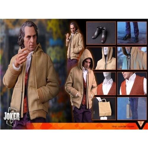 1/6 Scale Female Figure Accessory JOKER Joaquin Phoenix Clothes TOP-001 With Head Sculpt for 12" Figure Body Model Toys