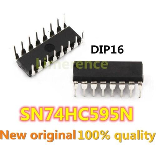 10PCS SN74HC595N DIP16 SN74HC595 DIP 74HC595N 74HC595 new and original IC Support recycling all kinds of electronic components