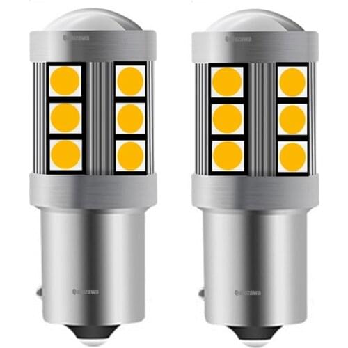 2PCS New Mini High Bright 1156PY 7507 PY21W BAU15S 3030 LED Bulb Car Rear Direction Indicator Lamp Auto Front Turn Signal Light