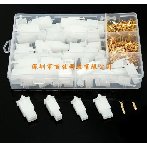 380pcs 2.8mm distance 2 3 4 6-pin car motorcycle electric car wire terminal connector sleeve box