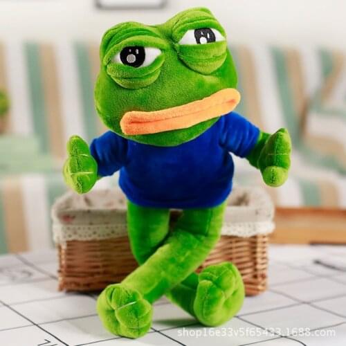 45CM Funny Stuffed Toys For Kermit Kermit the Frog, Plush Toy Sad Frog Doll Toys Funny Soft Plush Baby Brithday Gift