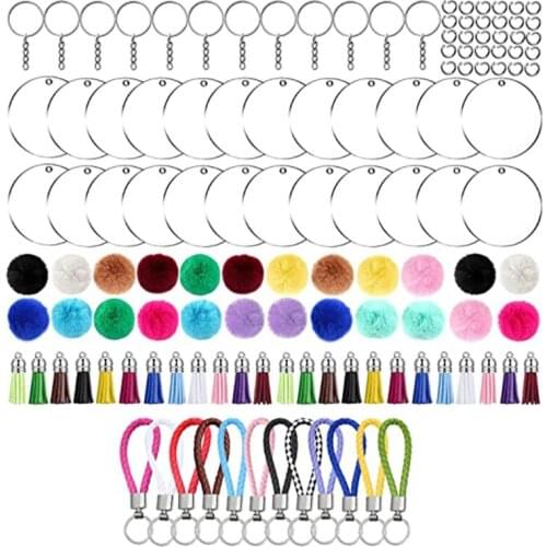 667E Keychain Blanks Acrylic Ornament Blanks with Hole for Valentines Day Ornament Gift Engraving Painting DIY Keychain