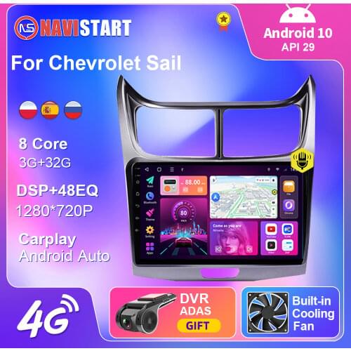 Android 10 For Chevrolet Sail 2009 - 2013 Car Radio Multimedia Video Player Navigation 2 din Car Android Auto Carplay No dvd