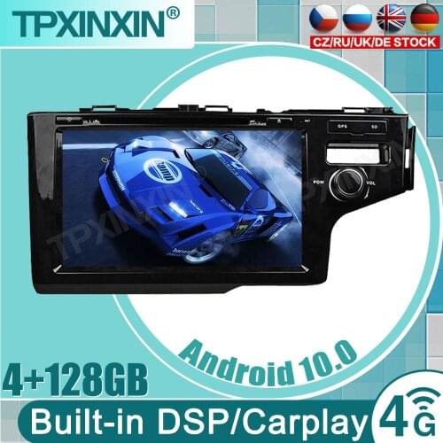 Android 10.0 AI Voice Control 4G DSP Car Radio Multimidia Video Player GPS For HONDA FIT JAZZ 2014 2015 no 2 din