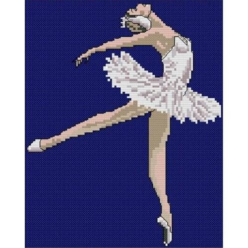 FREE Shipping High Quality 11CT cross stitch ballerina, dancing ballet girl