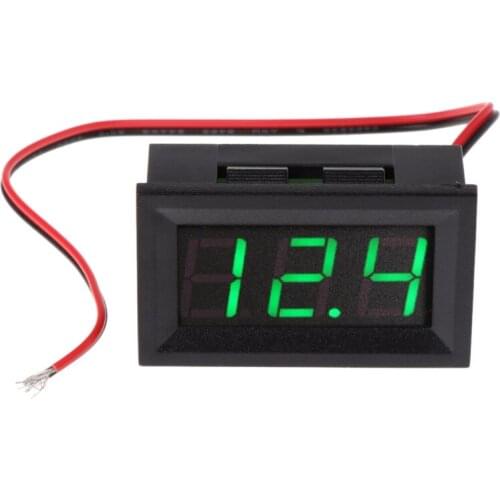 DC 4.5V-30V Digital Voltmeter 0.56" LED 2-Wires Voltage Volt Meter Panel Gauge