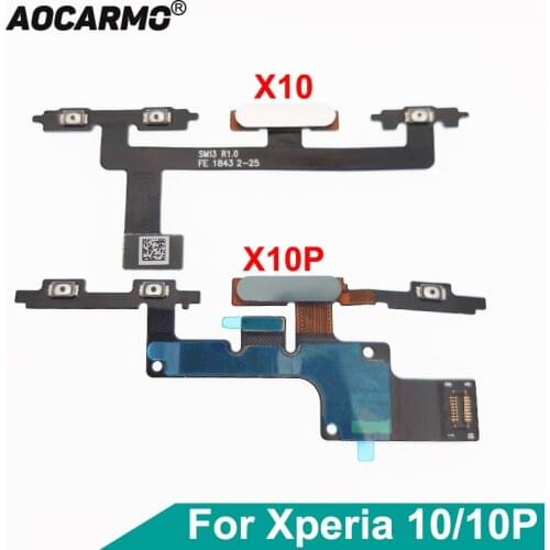 For Sony Xperia 10 / 10 Plus X10 X10P Power Fingerprint Touch ID Button On/Off Volume Camera Switch Connector Ribbon Flex Cable