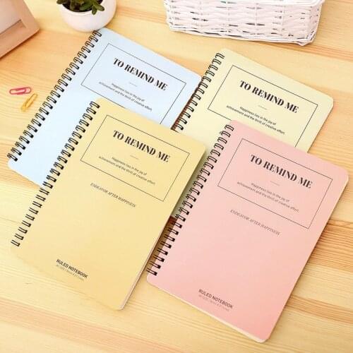 LA560-01 color coil book A5 spiral notebook student practice book 60 pages