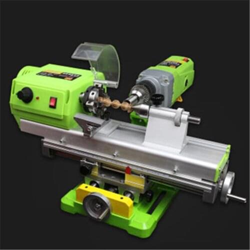 Small Lathe Bead Machine DIY Woodworking Tools Mini Adjustable Speed Lathe Precision Drill Polishing Bucket Beads Ball Lathe