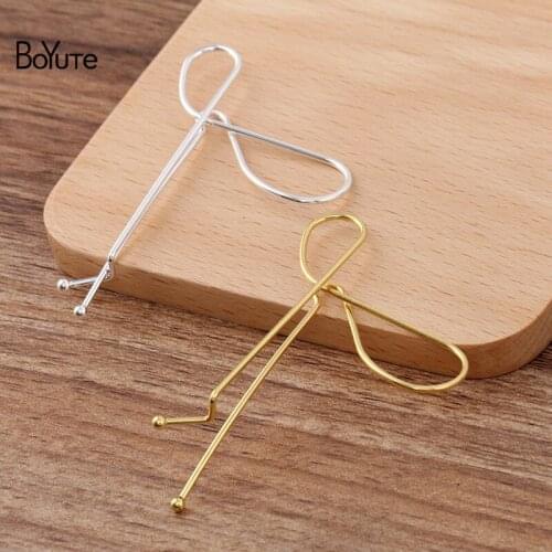 BoYuTe (20 Pieces/Lot) 70*40*1.2MM Metal Iron Hairpin Bangs Clip Factory Direct Sale Diy Hair Accessories Materials