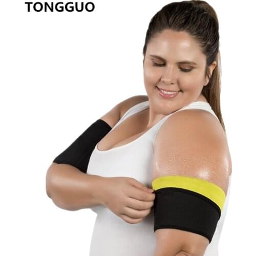 2020 Neoprene Shapers Arms Sleeves Women Weight Loss Slimming Arm Warmers Sauna Sweat 1 Pair Sport Fitness New Slimmer Trimmer