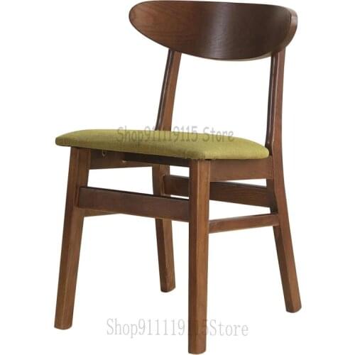 Nordic Solid Wood Dining Chair Modern Simple Oak Home Negotiation Chair Back Coffee Computer Chair Are Very Good Net Red