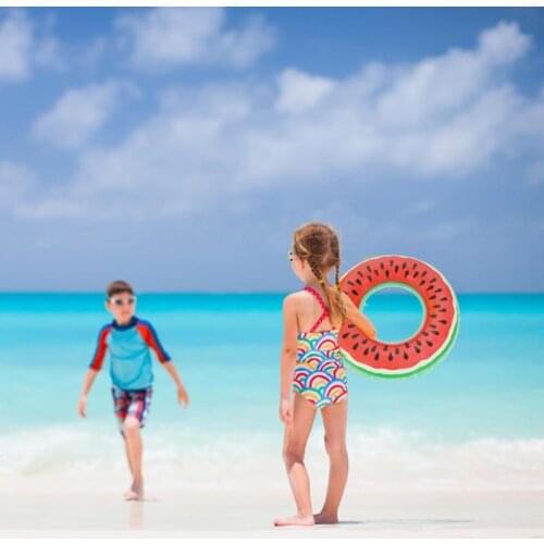 1PC Safely Watermelon Inflatable Adult Children Swimming Ring Inflatable Pool Float Circle For Adult Children