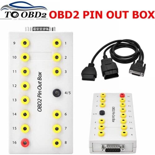 Professional OBD2 Pin Out Box Breakout Box Tester Diagnostic OBD2 Pin Connector Covere All Test Points
