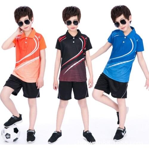 Boys badminton Shirt lapel Shorts Suits,tenis masculino,Kid table tennis shirt jersey,fitness sportswear tracksuit sport shirt