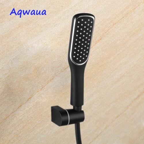Aqwaua Bathroom Shower Head Handheld Sprayer Water Saving Single Function Nozzle Booster Replacement Accessories Bag