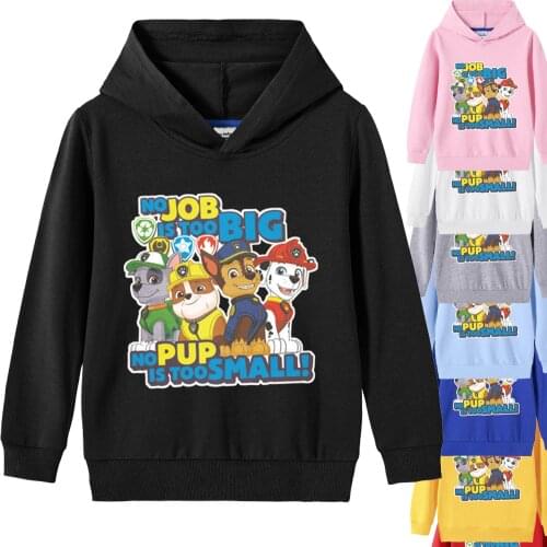PAW Patrol Sweatshirt Kid Marshall Sky Coat Hoodie Jacket Child Fashion Clothes Paw Cartoon Pullover Hoodie Christmas Gift