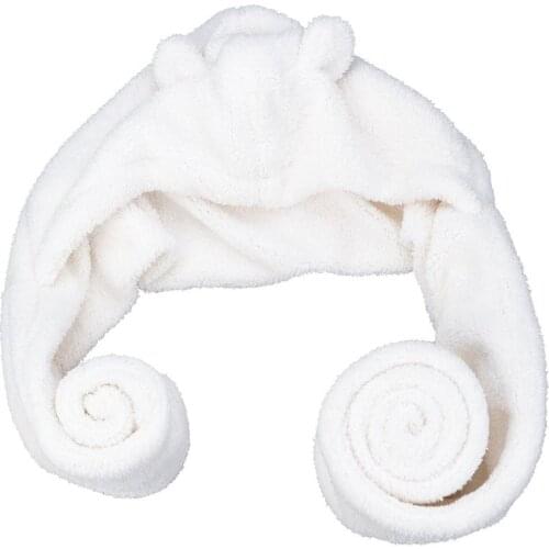 Cartoon Bear Scarf Lovely Korean Style Pure Color Warm Thicken Plush Student Girls Winter New Hooded Creative Accessories Scarf