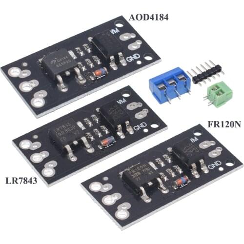 FR120N LR7843 AOD4184 D4184 Isolated MOSFET MOS Tube FET Module Replacement Relay 100V 9.4A 30V 161A 40V 50A Board Module