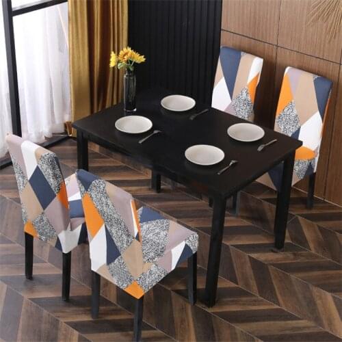 Universal Elastic Stretch Dining Chair Cover Removable Slipcovers Protector Anti-Dust Furniture Decor For Wedding Banquet Party