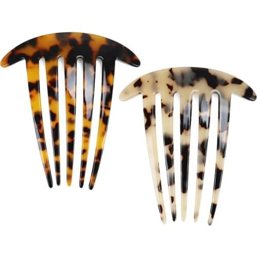 Woman 5 Teeth Hair Combs Tiaras Girls Hair Accessories Bangs Clips Fashion DIY Hairstyle Design Fixed Hairpins