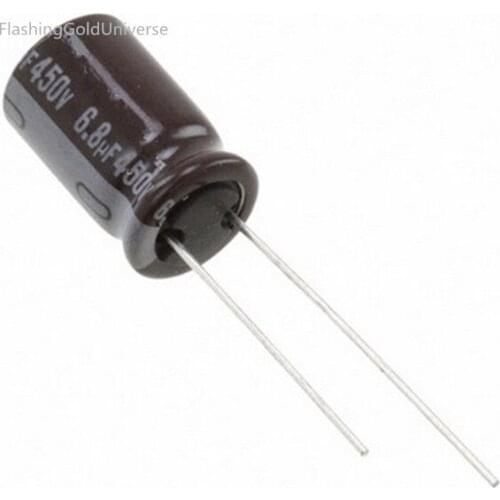 450V 6.8UF 6.8UF 450V Electrolytic Capacitor volume 10X13 best quality New origina