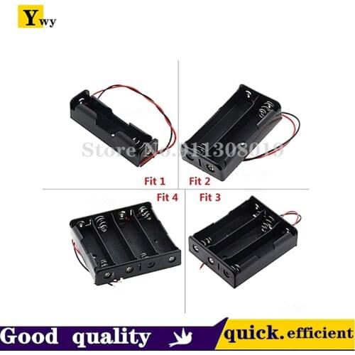 5PCS 18650 Power Bank Cases 1X 2X 3X 4X 18650 Battery Holder Storage Box Case 1 2 3 4 Slot Batteries Container With Wire Lead