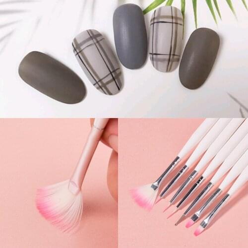 7Pcs Professional UV Gel Brush Pens Nail Art DIY Painting Manicure Tool Set Nail accessories