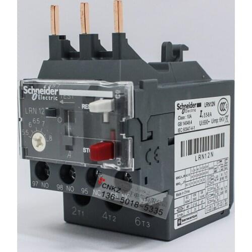 Brand new original authentic Schneider thermal overload relay LRN12N 5.5-8A instead of LRE12N with LC1N free shipping