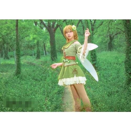 Anime halloween cosplay Love live Koizumi Hanayo fairy unawakened cosplay costume lolita dress A