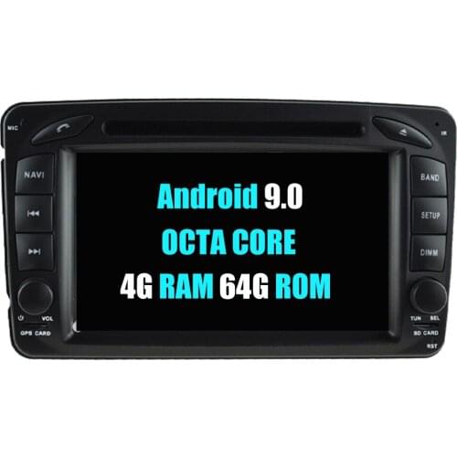 4G RAM+64G ROM Car Multimedia Player For Mercedes A170 A190 A210 Viano Vito W639 W638 W463 Android 9.0 Radio DVD GPS Navigation