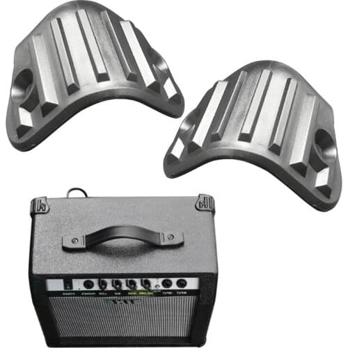 8Pcs Black Plastic Guitar AMP Speaker Cabinet Case Corner Right Angle Protector