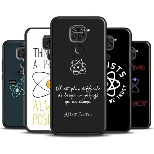 Atom Symbol Case For Xiaomi Redmi Note 8 Pro 9 Pro 8T 9S Note 10 Pro Back Cover For Redmi 9 9C 9A 9T