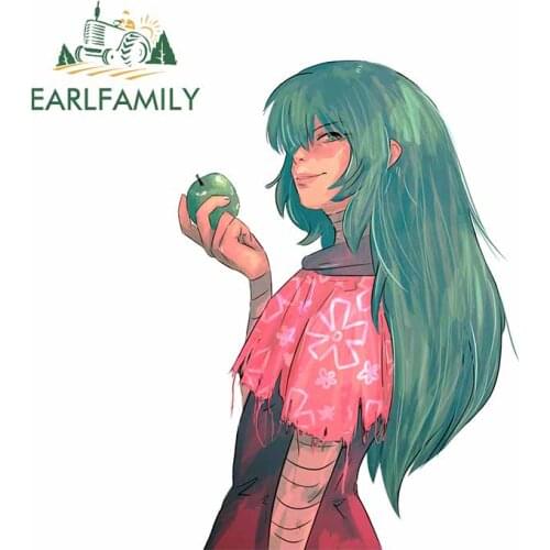 EARLFAMILY 13cm x 9.4cm For Anime Motorcycle Car Stickers Fashion Decal Occlusion Scratch Suitable for VAN RV JDM Decoration