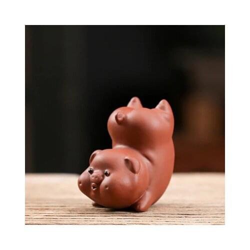 Purple Sand Tea Pet Pig Tea Table Decoration Creative Lucky Kung Fu Tea Play Tea Ceremony Accessories Creative Teaware
