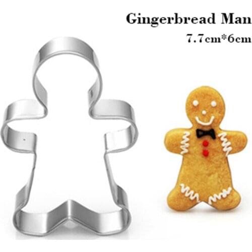 Gingerbread Man Shape Egg Biscuit Cookie Cutter Tools Stainless Steel Dessert Kitchen Aliexpress Coupon Top Sales Baking Mold