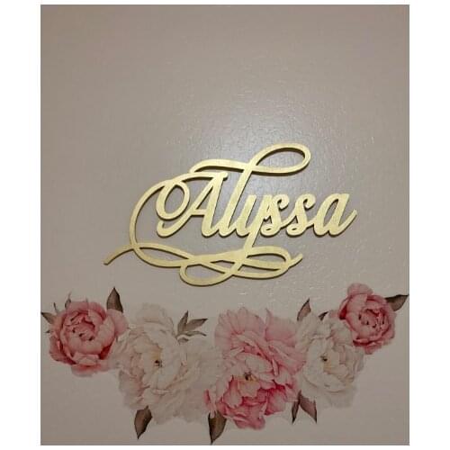 Personalized Large Size Wood Name Sign Options Custom Baby Name Sign for Nursery Décor