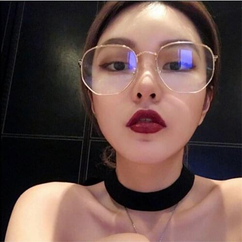 New Glasses Frame Literary Vintage Metal Goggles Myopia Metal Frame Clear Lens Glasses Nerd Spectacles Eyeglass Oculos ZB-14