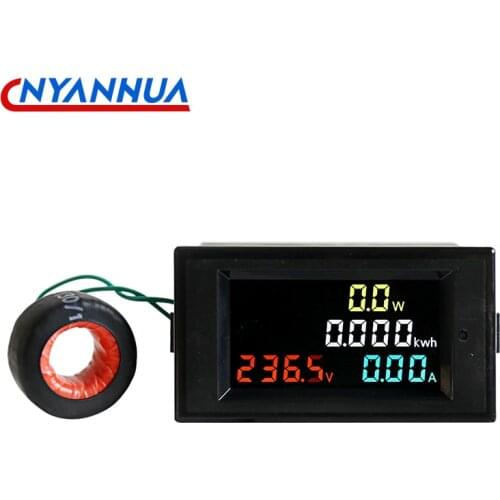 LCD Digital Multi-function Meter AC Voltage Power Current Electric Energy Electricity Meter 220V D69-2049