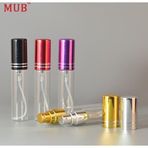 MUB - 10ml (30 pieces/lot) Empty Pump Spray Parfum Atomizer Refillable Glass Perfume Bottle Spray Pump