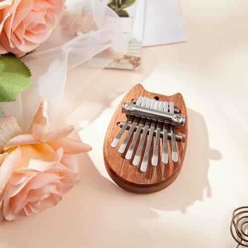 Portable Mini 8 Key Kalimba Thumb Piano Professional Mbira Sanza Finger Musical Instrument for Children Adults Beginners Gifts