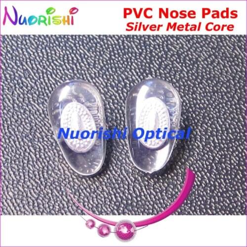 PV80 12mm 14mm glasses pvc nose pads with metal core Screw-in eyewear accessories free shipping